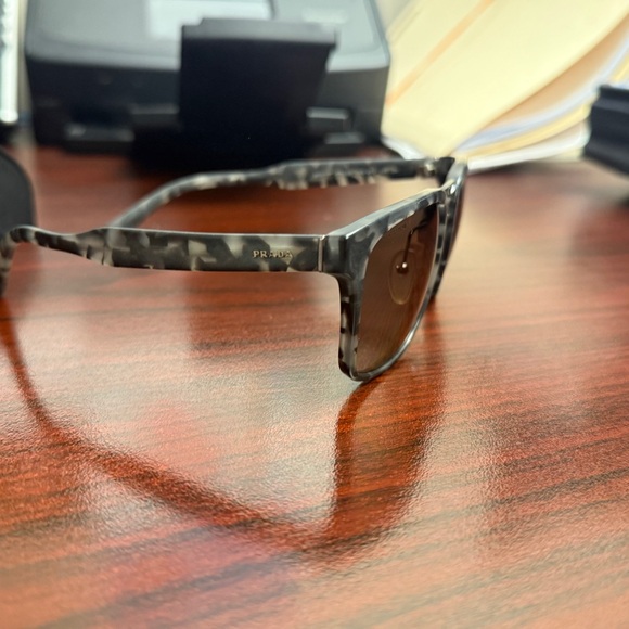 Prada PR 14TS VH34P0 Grey Havana Square Sunglasses main image 4